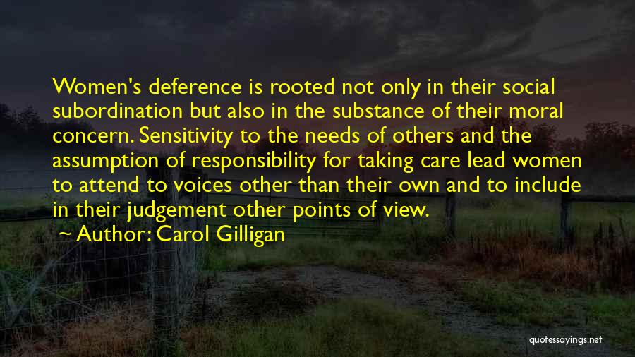 Concern For Others Quotes By Carol Gilligan