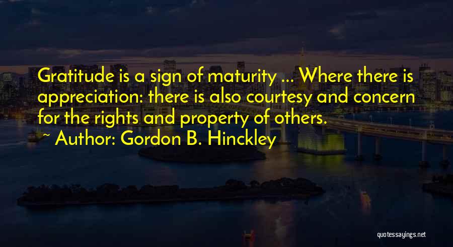 Concern For Others Quotes By Gordon B. Hinckley