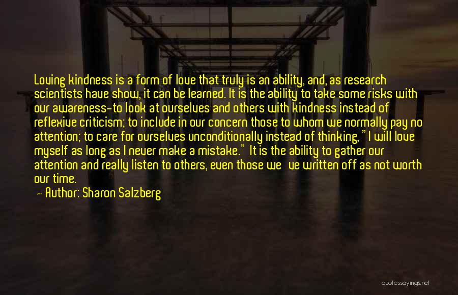 Concern For Others Quotes By Sharon Salzberg