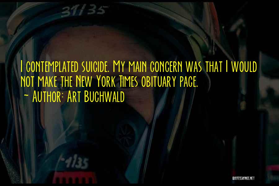 Concern Quotes By Art Buchwald