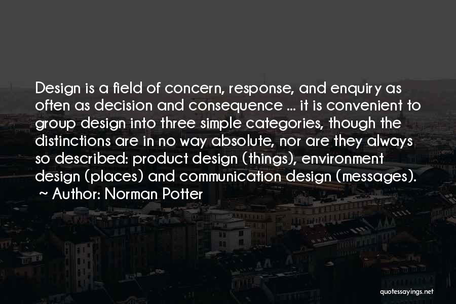 Concern Quotes By Norman Potter