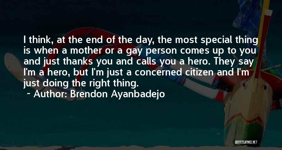 Concerned Citizen Quotes By Brendon Ayanbadejo