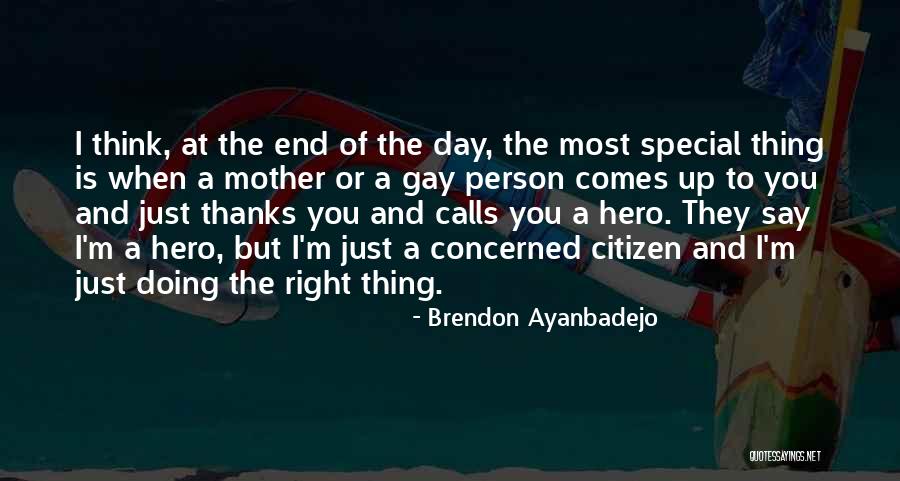 Concerned Mother Quotes By Brendon Ayanbadejo Concerned Mother Quotes By Brendon Ayanbadejo