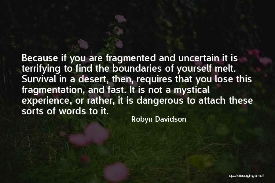 Concerning Themselves Instead Of Others Quotes By Robyn Davidson