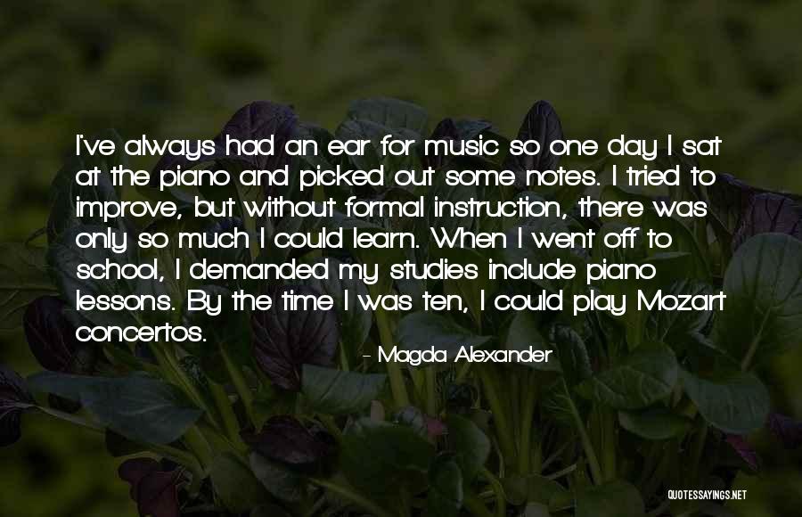 Concertos Quotes By Magda Alexander Concertos Quotes By Magda Alexander
