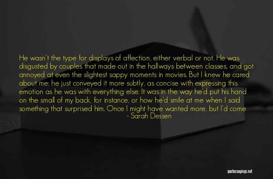 Concise Love Quotes By Sarah Dessen Concise Love Quotes By Sarah Dessen