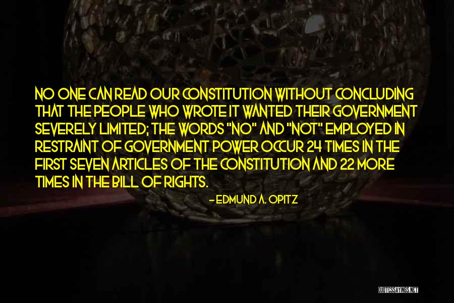 Concluding Quotes By Edmund A. Opitz Concluding Quotes By Edmund A. Opitz