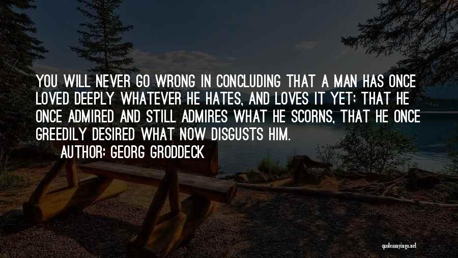 Concluding Quotes By Georg Groddeck