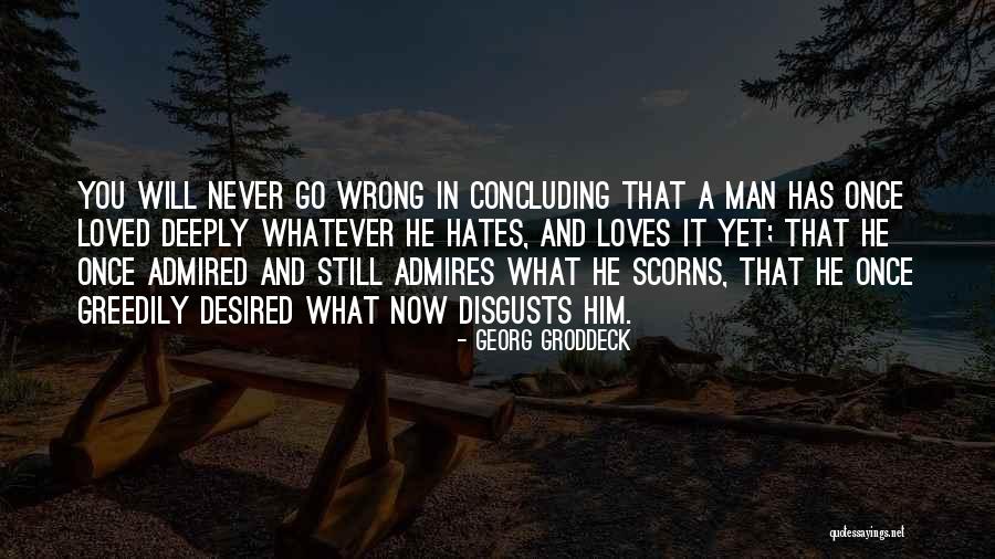 Concluding Quotes By Georg Groddeck