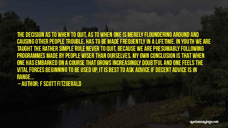 Conclusion Quotes By F Scott Fitzgerald