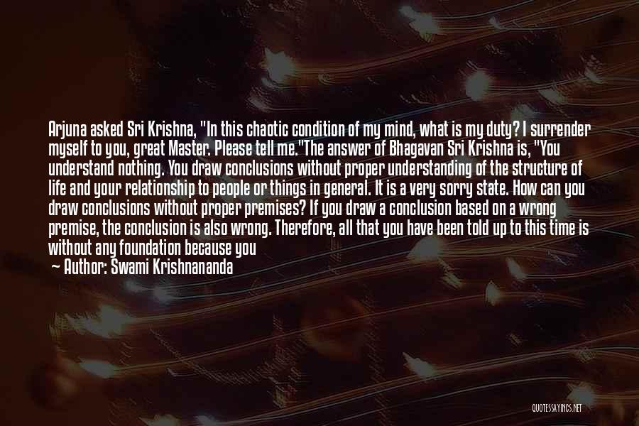 Conclusion Quotes By Swami Krishnananda