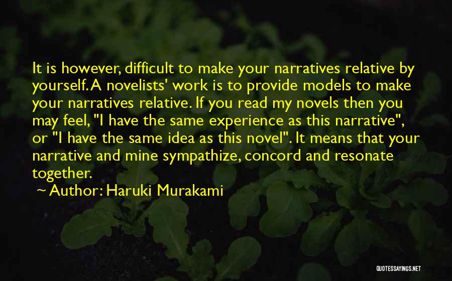 Concord Quotes By Haruki Murakami