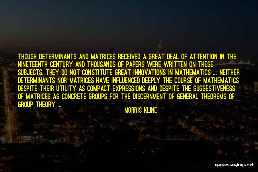 Concrete Innovations Quotes By Morris Kline Concrete Innovations Quotes By Morris Kline