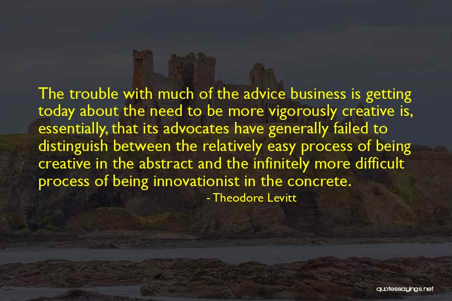 Concrete Of Abstract Quotes By Theodore Levitt Concrete Of Abstract Quotes By Theodore Levitt
