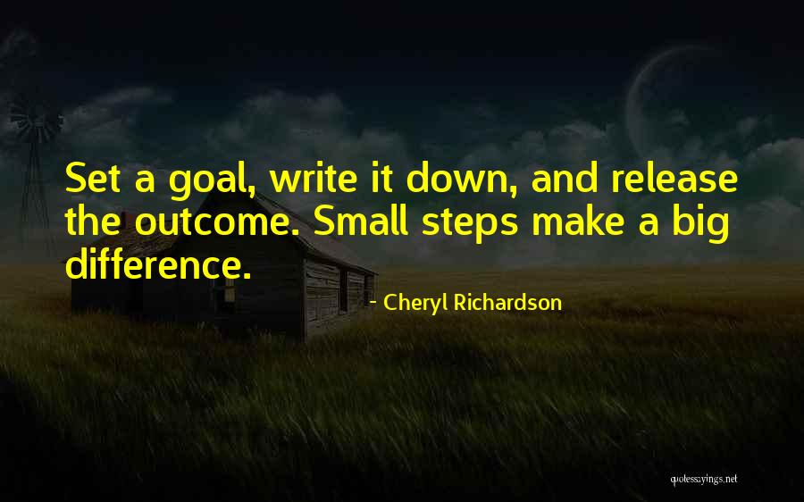 Concretization Philosophy Quotes By Cheryl Richardson Concretization Philosophy Quotes By Cheryl Richardson