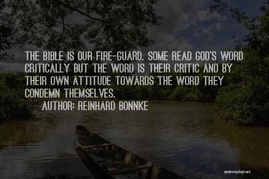 Condemn Bible Quotes By Reinhard Bonnke