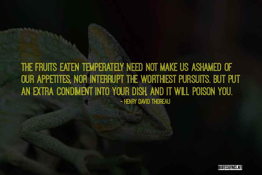 Condiment Quotes By Henry David Thoreau Condiment Quotes By Henry David Thoreau