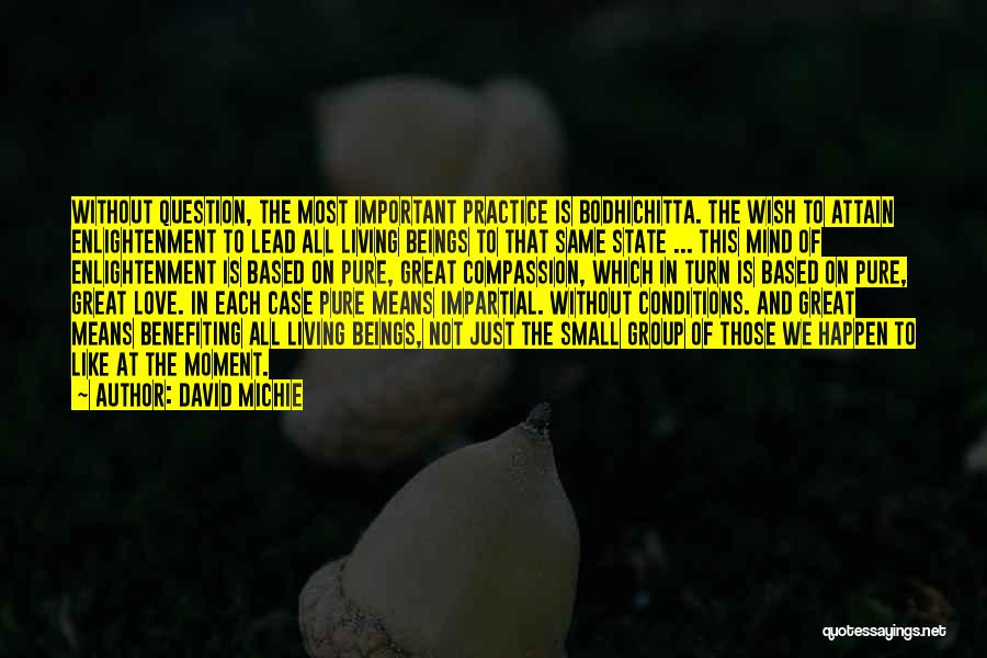 Conditions In Love Quotes By David Michie