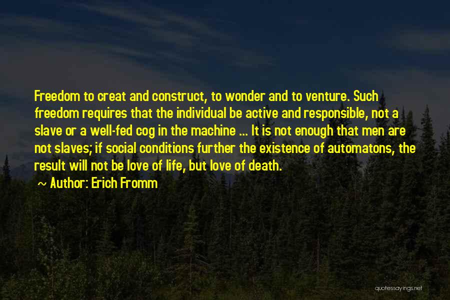 Conditions In Love Quotes By Erich Fromm