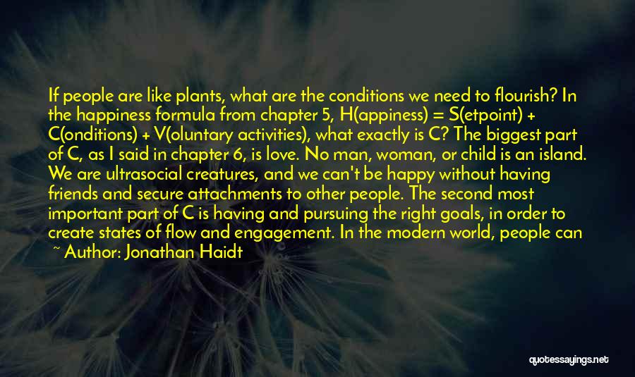 Conditions In Love Quotes By Jonathan Haidt