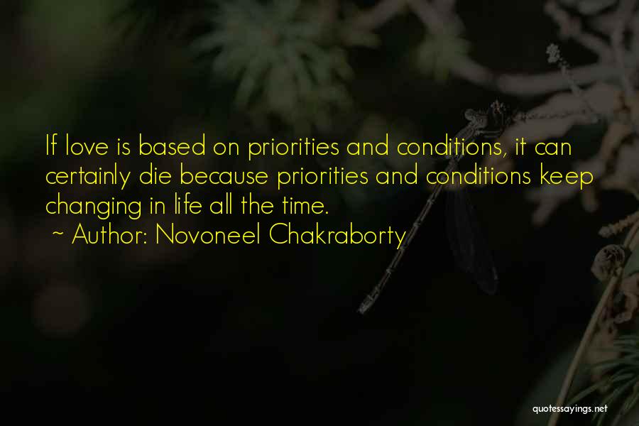 Conditions In Love Quotes By Novoneel Chakraborty