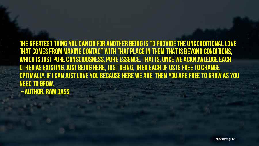 Conditions In Love Quotes By Ram Dass