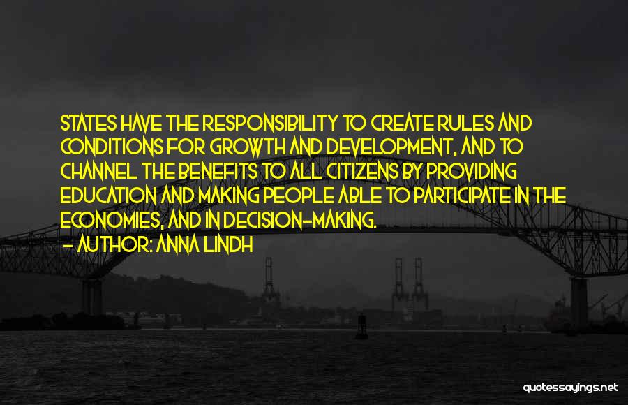Conditions Quotes By Anna Lindh