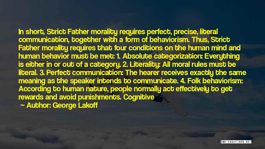 Conditions Quotes By George Lakoff