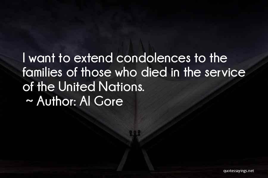 Condolences Quotes By Al Gore
