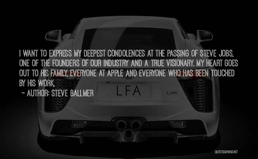 Condolences Quotes By Steve Ballmer