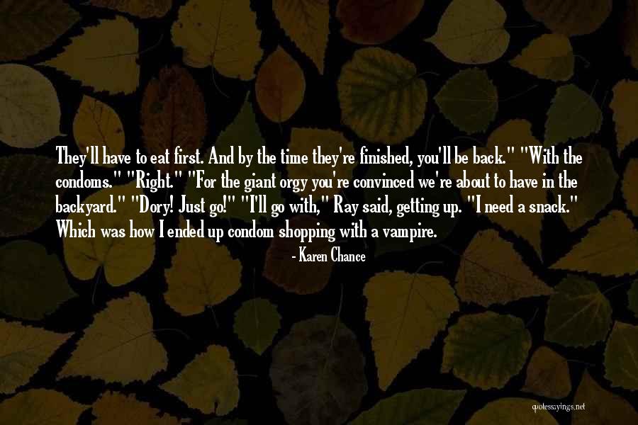 Condoms Quotes By Karen Chance Condoms Quotes By Karen Chance