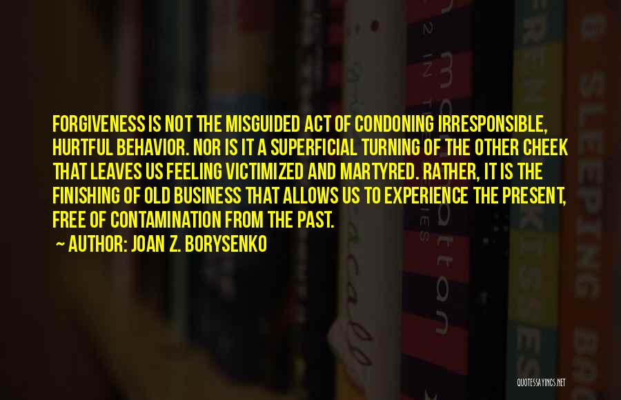 Condoning Quotes By Joan Z. Borysenko