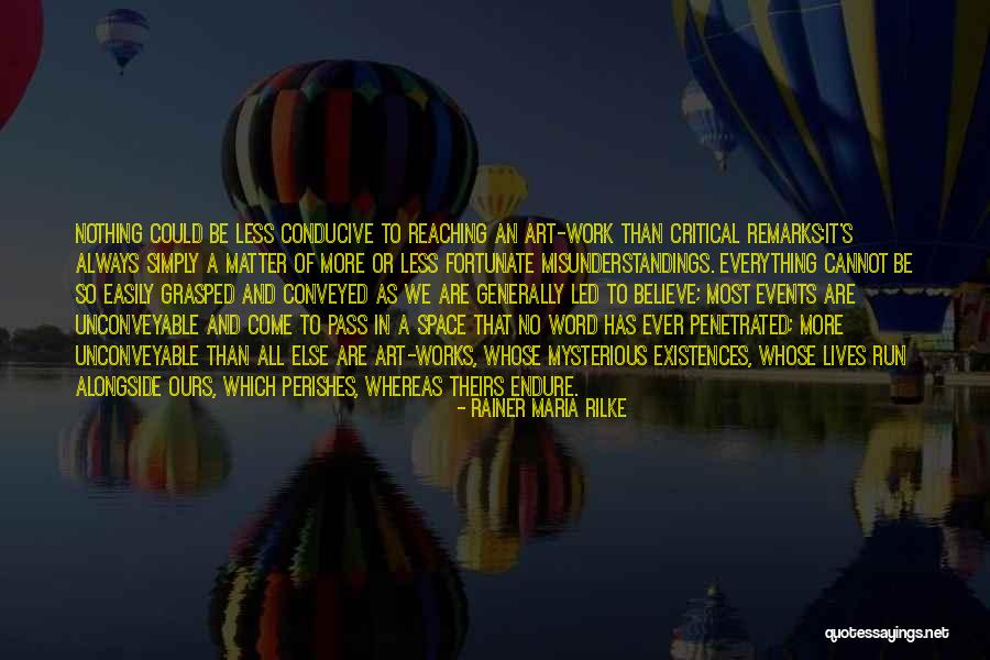 Conducive To Or Conducive For Quotes By Rainer Maria Rilke