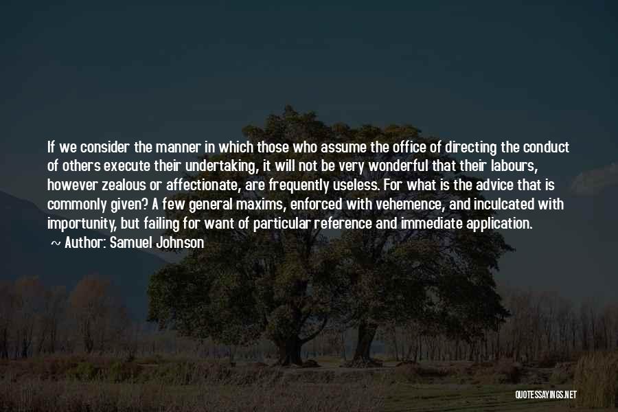 Conduct Quotes By Samuel Johnson