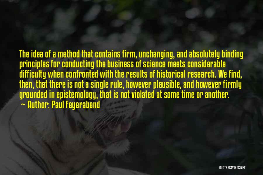 Conducting Research Quotes By Paul Feyerabend