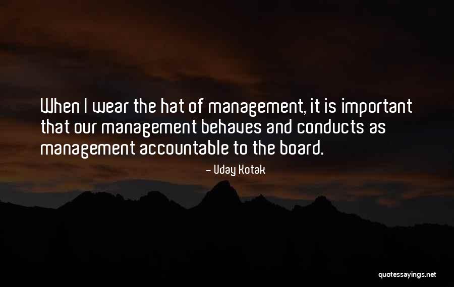 Conducts Quotes By Uday Kotak Conducts Quotes By Uday Kotak
