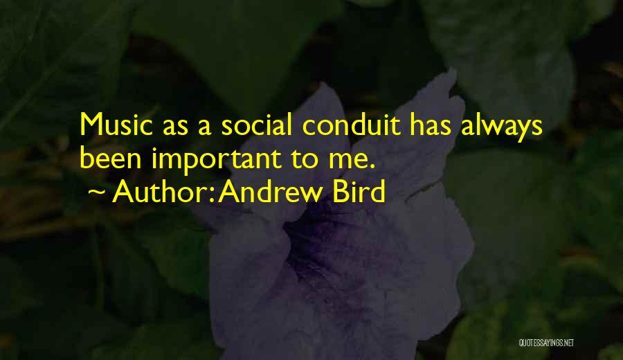 Conduit Quotes By Andrew Bird