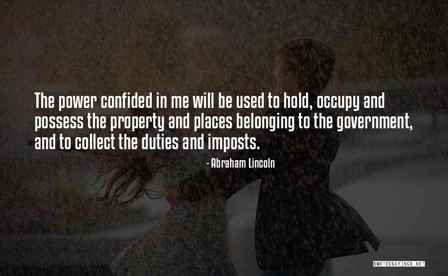 Confided In Me Quotes By Abraham Lincoln Confided In Me Quotes By Abraham Lincoln