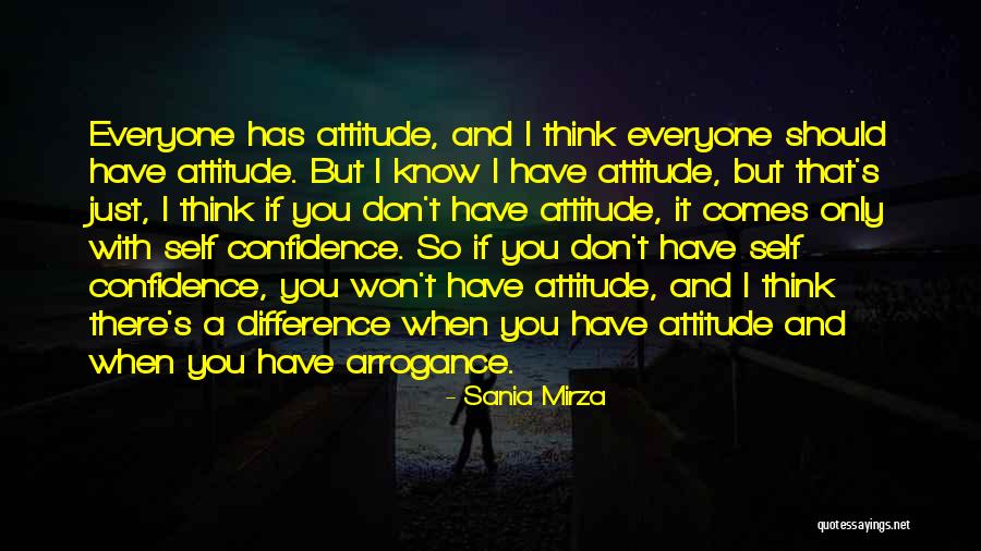 Confidence And Attitude Quotes By Sania Mirza