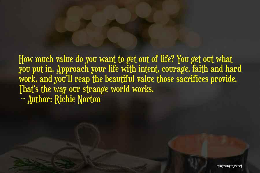 Confidence And Hard Work Quotes By Richie Norton