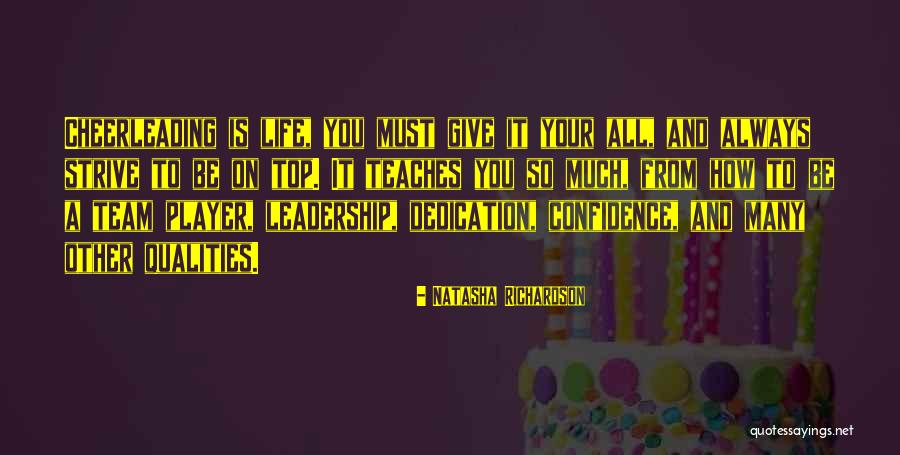 Confidence And Leadership Quotes By Natasha Richardson Confidence And Leadership Quotes By Natasha Richardson