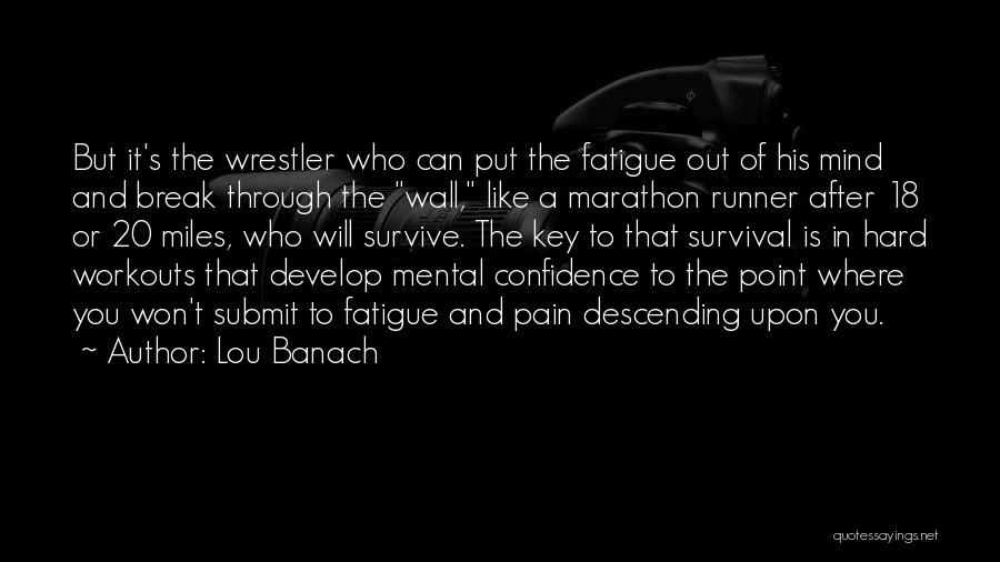 Confidence And Sports Quotes By Lou Banach