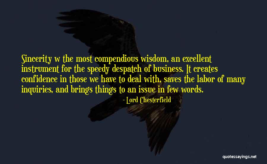 Confidence In Business Quotes By Lord Chesterfield Confidence In Business Quotes By Lord Chesterfield