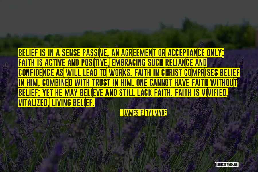 Confidence In Christ Quotes By James E. Talmage