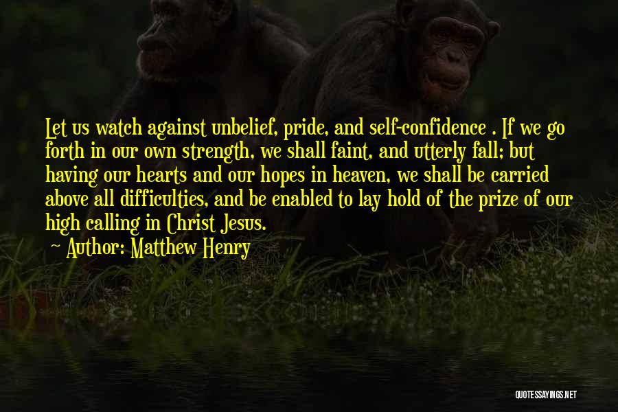 Confidence In Christ Quotes By Matthew Henry