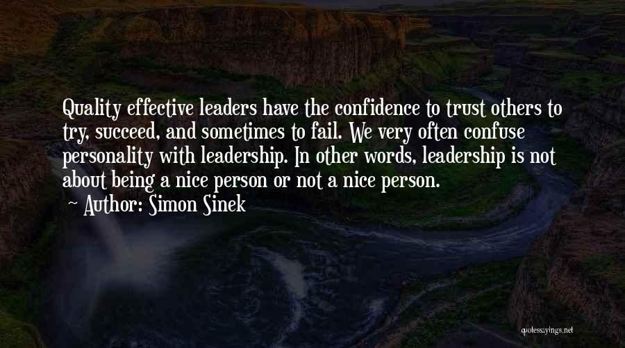 Confidence In Leadership Quotes By Simon Sinek