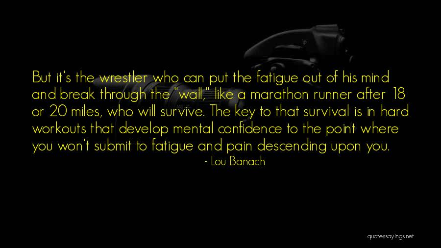 Confidence In Sports Quotes By Lou Banach Confidence In Sports Quotes By Lou Banach