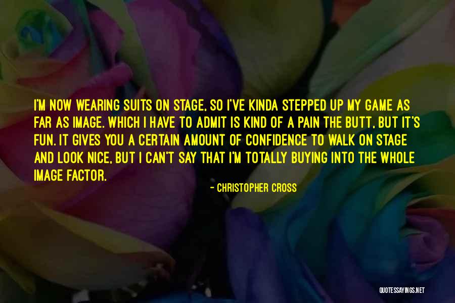 Confidence On Stage Quotes By Christopher Cross