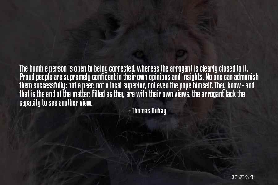 Confident And Humble Quotes By Thomas Dubay Confident And Humble Quotes By Thomas Dubay
