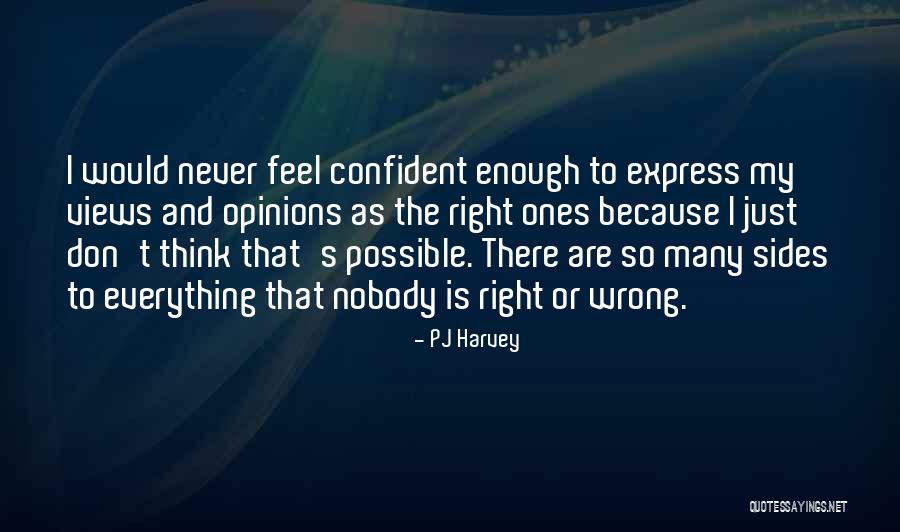 Confident Enough Quotes By PJ Harvey